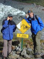 Fox Glacier: Von wegen kein Zutritt. Das wolln wir erst mal sehn...