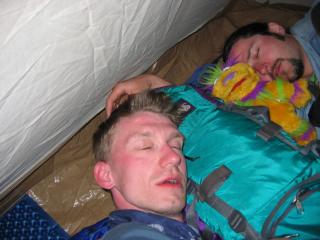 Die erste Nacht im Zelt