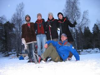 Uppsala: Auf dem See mit Gabriel, Therese, Alex und Nora