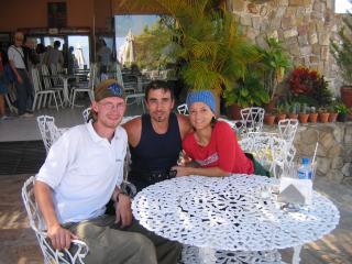 Monte Alban: Foto mit Gabriele und Katia